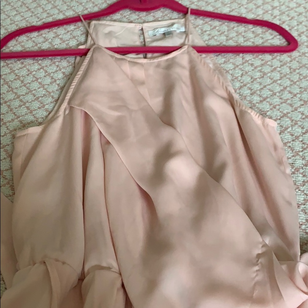 Lovers + friends light pink dress